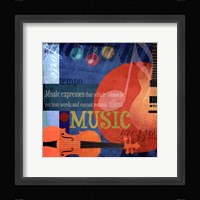 Music Notes X Framed Print