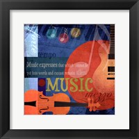Music Notes X Framed Print