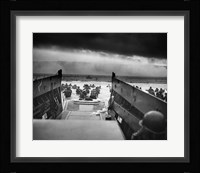 Into the Jaws of Death Framed Print