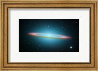 Sombrero Galaxy in Infrared Light Fine Art Print