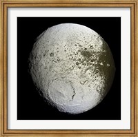 Saturn's Moon Lapetus Fine Art Print