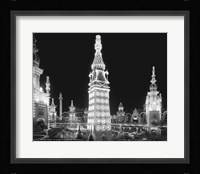 Night in Luna Park, Coney Island, NY Fine Art Print