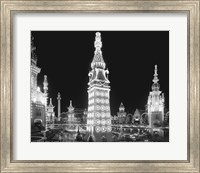 Night in Luna Park, Coney Island, NY Fine Art Print