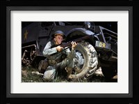 Infantryman with M1 Garand, Fort Knox, KY, 1942 Fine Art Print