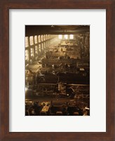 North Western Railway Locomotive Shops, Chicago, Illinois Fine Art Print