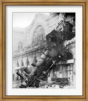 Train Wreck at Montparnasse 1895 Fine Art Print