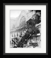 Train Wreck at Montparnasse 1895 Fine Art Print