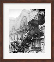 Train Wreck at Montparnasse 1895 Fine Art Print