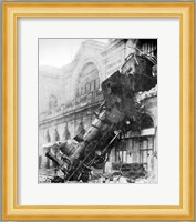 Train Wreck at Montparnasse 1895 Fine Art Print