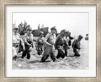 Gen. Douglas MacArthur Wades Ashore During Initial Landings at Leyte, Philippine Islands Fine Art Print