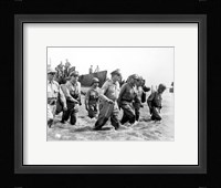 Gen. Douglas MacArthur Wades Ashore During Initial Landings at Leyte, Philippine Islands Fine Art Print