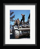 Crew of a Sherman Tank Fine Art Print