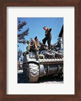 Crew of a Sherman Tank Fine Art Print