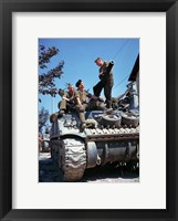 Crew of a Sherman Tank Framed Print