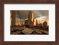 Debris On Surrounding Roofs at the site of the World Trade Center Fine Art Print