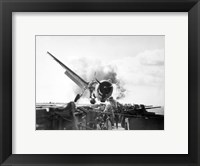 Enterprise Burning Hellcat Framed Print