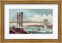 The Great East River Suspension Bridge Fine Art Print