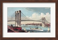 The Great East River Suspension Bridge Fine Art Print