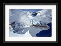 Fumarole on Mount Redoubt, Alaska, USA Framed Print
