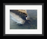 Mt. Etna Eruption seen from the International Space Station Fine Art Print