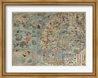 Carta Marina, Map of Scandinavia Fine Art Print