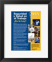 OSHA Job Safety and Health Spanish Version 2012 Fine Art Print