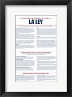Equal Opportunity Employment Spanish Version 2012 Framed Print