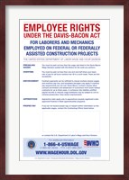 Employee Rights Under the Davis-Bacon Act Fine Art Print