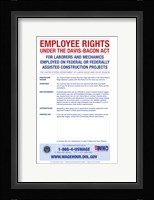 Employee Rights Under the Davis-Bacon Act Framed Print