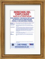 Employee Rights Under the Davis-Bacon Act Spanish Version 2012 Fine Art Print