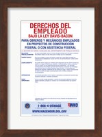 Employee Rights Under the Davis-Bacon Act Spanish Version 2012 Fine Art Print