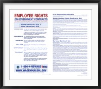 Employee Rights on Government Contracts 2012 Fine Art Print