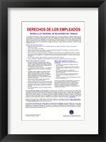 Employee Rights Spanish Version Framed Print
