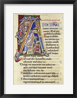 Psalm 24, Initial A. In Albani Psalter Fine Art Print