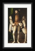Emperor Carlos V with a Dog Fine Art Print