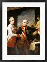 Portrait of Emperor Joseph II and his younger brother Grand Duke Leopold of Tuscany Fine Art Print
