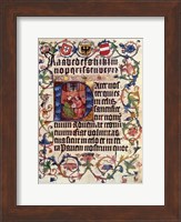 Textura Alphabet and Lord's Prayer in Latin Fine Art Print