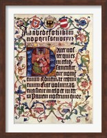 Textura Alphabet and Lord's Prayer in Latin Fine Art Print