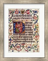 Textura Alphabet and Lord's Prayer in Latin Fine Art Print