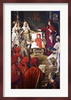 Philip I, the Handsome, Conferring the Order of the Golden Fleece on his Son Charles of Luxembourg Fine Art Print