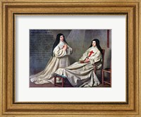 Mother Catherine-Agnes Arnault and Sister Catherine de Sainte Suzanne de Champaigne Fine Art Print
