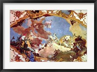 Frescoes in the Imperial Hall of the Wurzburg Residenz Castle Fine Art Print