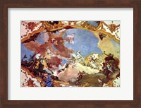 Frescoes in the Imperial Hall of the Wurzburg Residenz Castle Fine Art Print