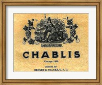 Chablis Wine Label Fine Art Print