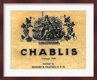 Chablis Wine Label Fine Art Print