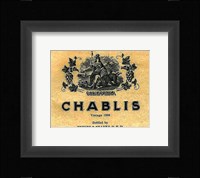 Chablis Wine Label Fine Art Print