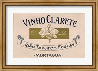 Vinho Clarete Fine Art Print