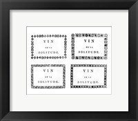 Labels of Chateauneuf du Pape Framed Print