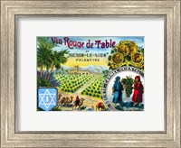 Red table wine from Rishon de Zion Palestine Fine Art Print
