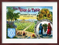 Red table wine from Rishon de Zion Palestine Fine Art Print
